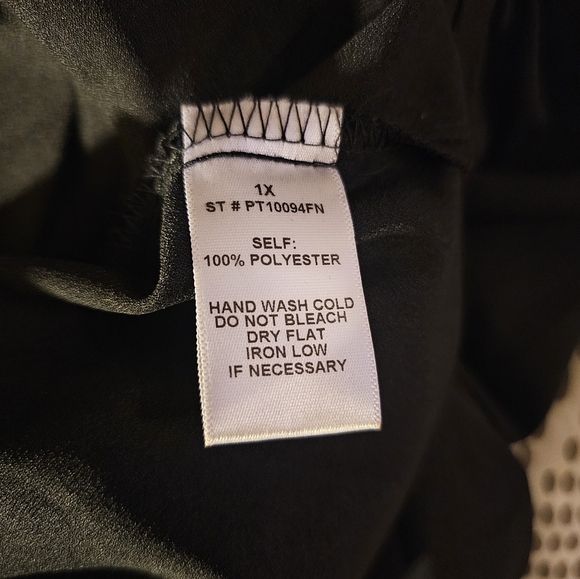 Fashion Nova Chic Black Button Down Shirt with Pearl Details - Picture 3 of 7